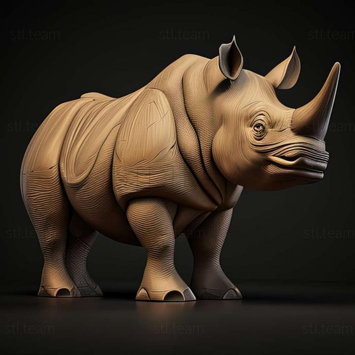 Знаменитое животное носорога Нола